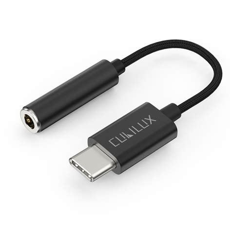 USB C Headphone Adapter with DAC-Black – Cubilux