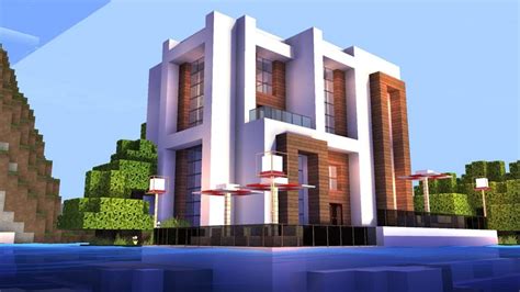 White Concrete Minecraft Houses Minecraft concrete house designsall ...