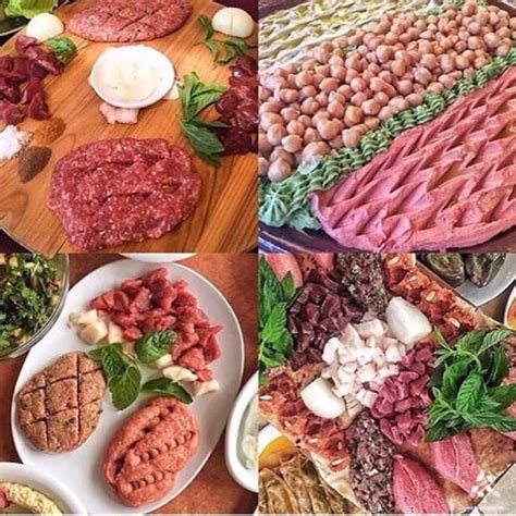 The #Lebanese raw meat, kibbeh, Habra, Kafta...for lunch, who's in? By @piccolo_mondo_restaurant ...