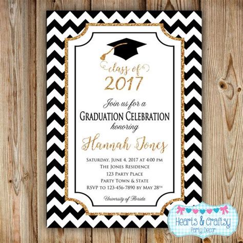 Graduation Party Invitation College Graduation Invitation High School ...