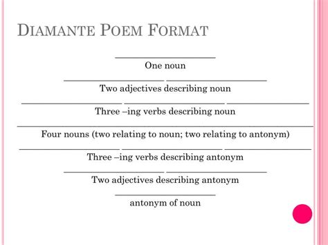 PPT - Diamante Poetry PowerPoint Presentation - ID:5463254