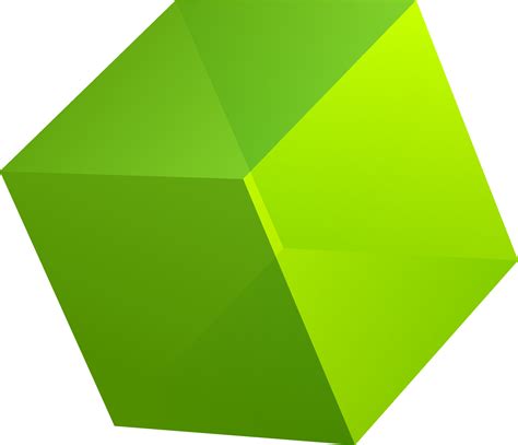 Illustration of 3D green cube. 24327559 Vector Art at Vecteezy