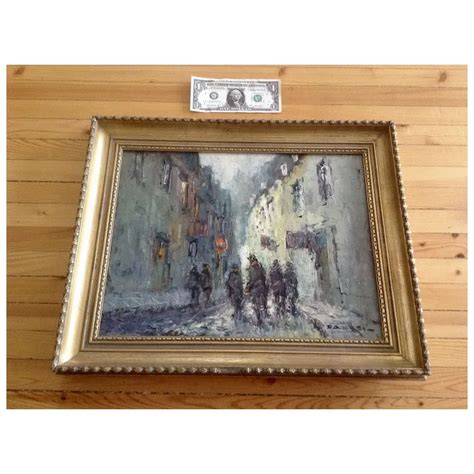 Dane, Impressionist Figural’s in European City Scene Oil Painting - Ruby Lane