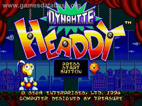 Dynamite Headdy - Sega Genesis - Artwork - Title Screen