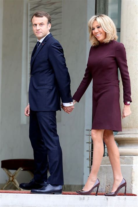 Brigitte Macron's Très Chic Style | French first lady, First lady, Simple black dress