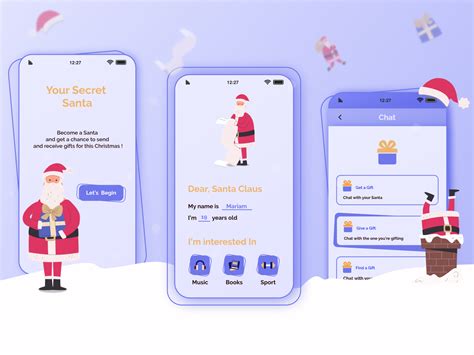 Secret Santa App by Mariam Menabde on Dribbble