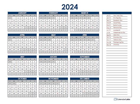 Free Printable Yearly Calendar 2024 With Holidays New Top Awesome Incredible - July Calendar ...