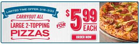 Domino’s Pizza Coupon – $5.99 for Large 2-Topping Pizza | Living Rich With Coupons®