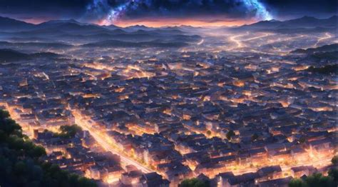 1920x1080xpk5x& Resolution The Glowing City 4K Anime Art 1080P Laptop ...