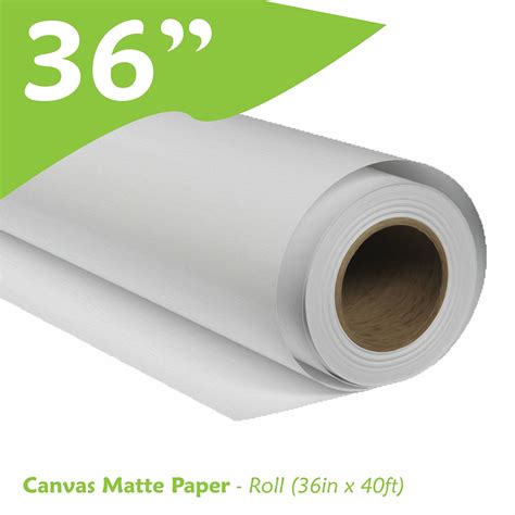 Canvas Matte Paper – Roll (36in x 40ft) – Easy Graphics
