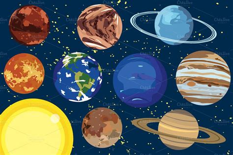 Solar System Planets Clipart - finer