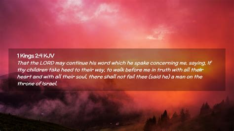 1 Kings 2:4 KJV Desktop Wallpaper - That the LORD may continue his word which he