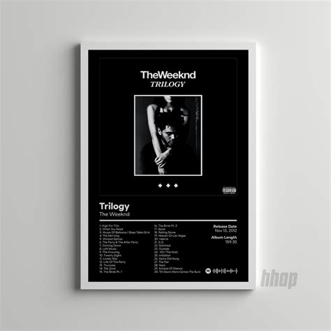 The Weeknd Trilogy Custom Album Print Hip Hop Wall Art - Etsy