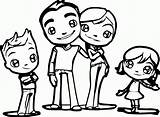 Family For Coloring Pages sketch template