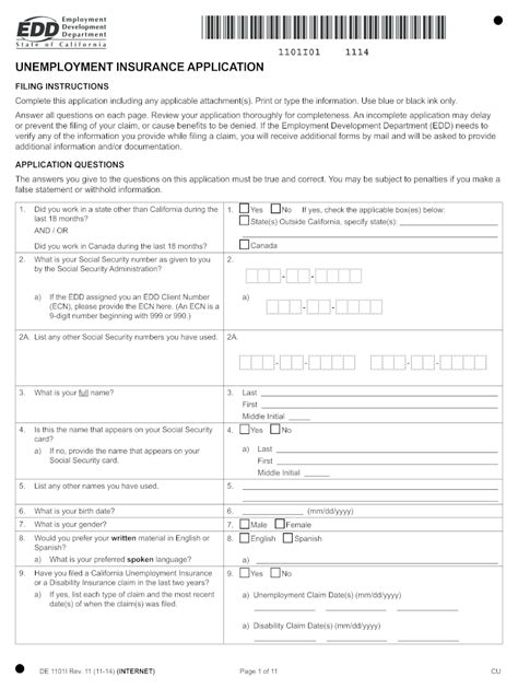 California unemployment application: Fill out & sign online | DocHub