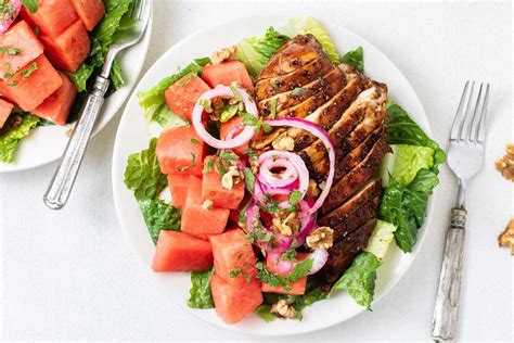 Balsamic Chicken and Watermelon Salad - Sunkissed Kitchen