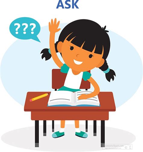 School Clipart Student Asking Question 09a Classroom Clipart - Bank2home.com