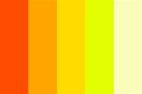 Yellows and reds Color Palette