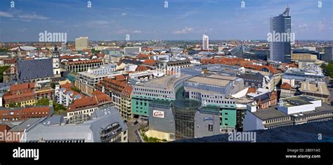 Panorama over the city center of leipzig hi-res stock photography and ...