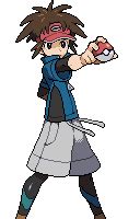 Pixel Pokemon Trainer Png Nate Pokemon Black Trainer Png Image Images