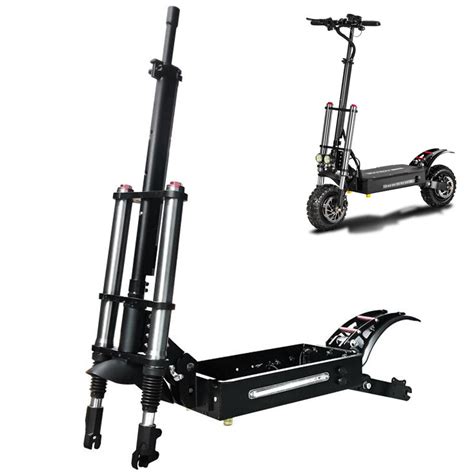 For boyueda 11 inch electric scooter dual-shock absorber front fork frame aluminum alloy high ...