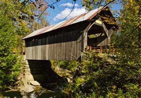 Emily's Covered Bridge, Stowe, VT...love playing in creek here | Covered bridges, Road trip ...