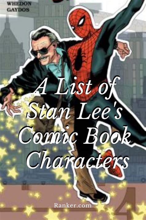 List of All Stan Lee Comic Book Characters | Comic book characters ...