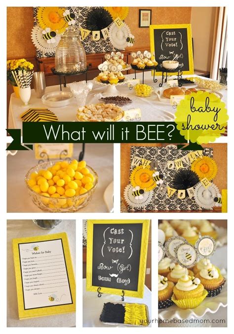 Party Décor Bumble Bee Bow ~ Bumble Bee Baby Shower ~ Bee Baby Shower Decorations ~ Bumble Bee ...