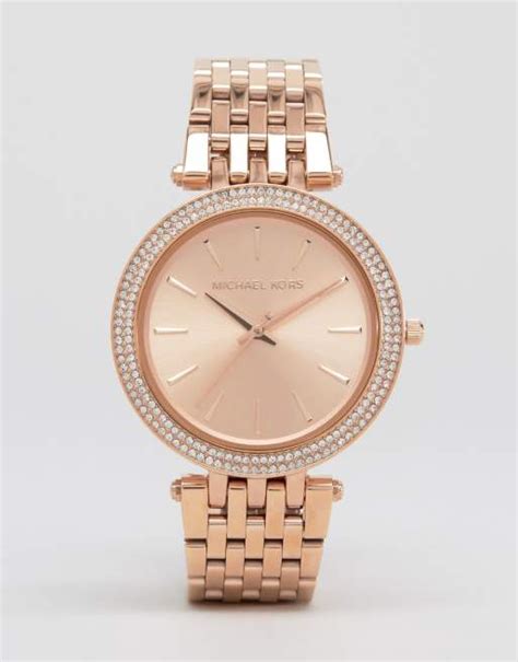 Michael Kors MK3192 Darci rose gold watch | ASOS