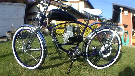 Custom Old School Motorized Schwinn Bicycle - YouTube