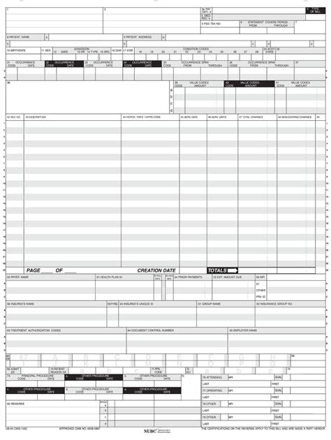 Ub04 Form - Fill Online, Printable, Fillable, Blank | pdfFiller