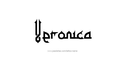 Veronica Name Tattoo Designs