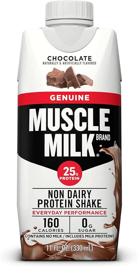 Muscle Milk Genuine Protein Shake, Chocolate, 25g Protein, 11 FL OZ, 12 Count 769033082055 | eBay