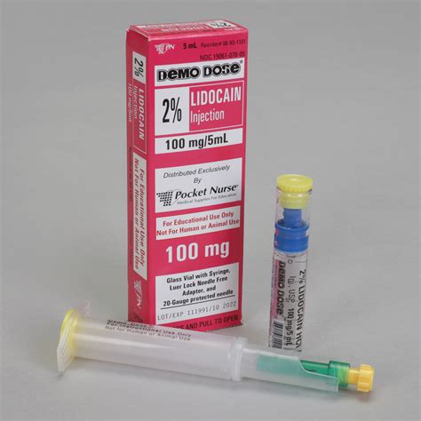 Demo Dose® Lidocain 2%, 5-mL Syringe | Carolina.com