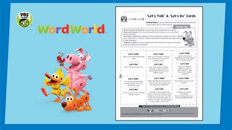 Activity Starters | WordWorld | PBS LearningMedia