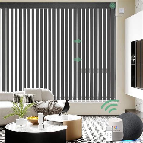 Yoolax Motorized Vertical Blinds Remote Control Wifi Automatic Window ...