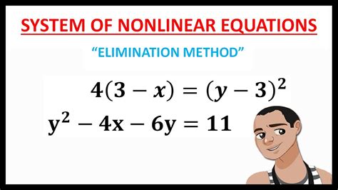 SOLVING SYSTEM OF NONLINEAR EQUATIONS - YouTube