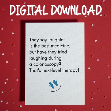 Funny Colonoscopy Card Printable Card Digital Download Friendship Gift ...