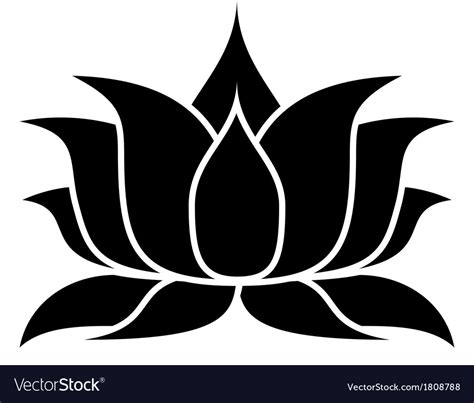 Lotus flower Royalty Free Vector Image - VectorStock