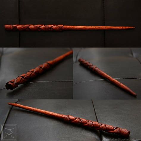 cherry wood wand with dragon heartstring - Victoria Duncan