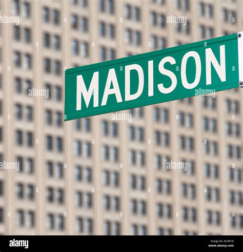 Madison Avenue sign, Manhattan, New York Stock Photo - Alamy