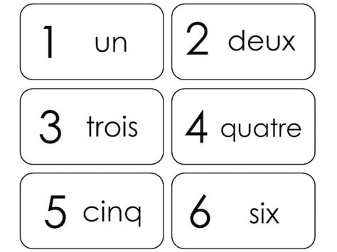 20 Printable French Numbers 1-20 Flashcards. Preschool Thru - Etsy