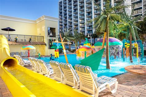 Water Features At Sea Crest Resort - Myrtle Beach Resort With Indoor Pools