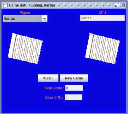 Tugas Game "Game Batu, Gunting, Kertas Berbasis Java Menggunakan ...