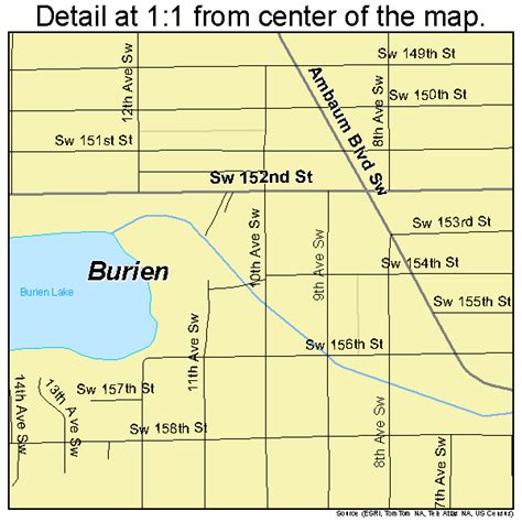 Burien Washington Street Map 5308850