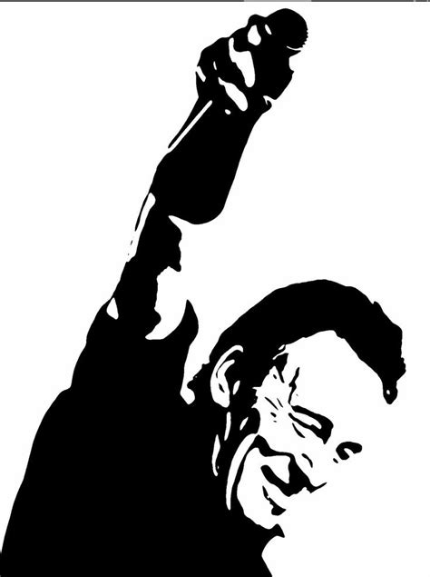 Bruce Springsteen "Inspiration" | Silhouette art, Silhouette stencil ...