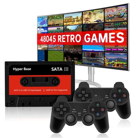 Buy Retro Game Console Made by 500G External Hard Drive, Emulator Console Built-in 48,045 Games ...