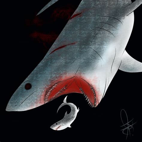 Megalodon Feeding Frenzy.. by McCadbury on DeviantArt