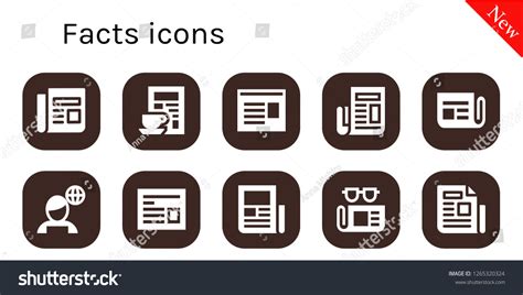 Facts Icon Set 10 Filled Facts Stock Vector (Royalty Free) 1265320324 | Shutterstock