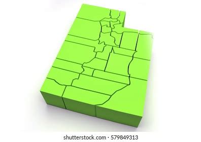 Utah 3d Map Illustration Stock Illustration 579849313 | Shutterstock